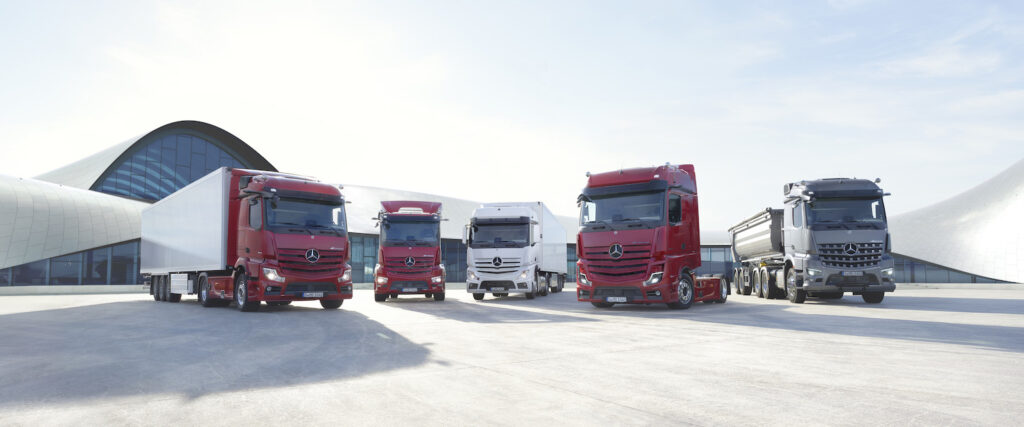 Mercedes-Benz Trucks Range, verschiedene LKW-Modelle